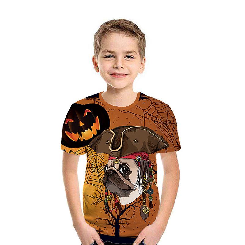 Halloween element pattern children 3D printing T-shirt animal print summer daily sweatshirt round neck short sleeve high quality, Blue
Halloween element pattern children 3D printing T-shirt animal print summer daily sweatshirt round neck short sleeve high quality, Blue