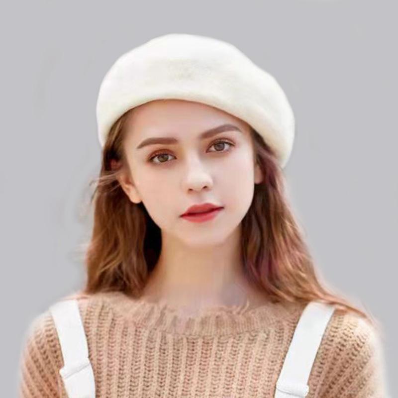 Berets Girl's French Artist Winter Women's Hat Daily Solid Woolen Women Painter Girls Female Concise Warm Walking Cap, White
Berets Girl's French Artist Winter Women's Hat Daily Solid Woolen Women Painter Girls Female Concise Warm Walking Cap, White