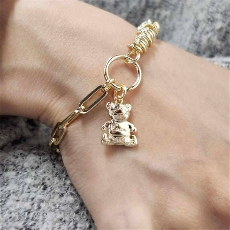 Link, Chain Women's Hand Bracelets Retro Bear Accessories Fashion Vintage Personality Design Sense Metal Heart Tag Jewelry Gift For Friend, Black
Link, Chain Women's Hand Bracelets Retro Bear Accessories Fashion Vintage Personality Design Sense Metal Heart Tag Jewelry Gift For Friend, Black