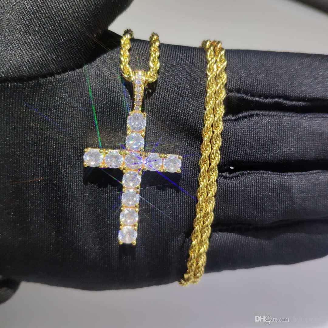 Shining Diamond Stone Cross Pendants Necklace Jewelry Platinum Plated Men Women Lover Gift Couple Religious Jewellery, Silver
Shining Diamond Stone Cross Pendants Necklace Jewelry Platinum Plated Men Women Lover Gift Couple Religious Jewellery, Silver