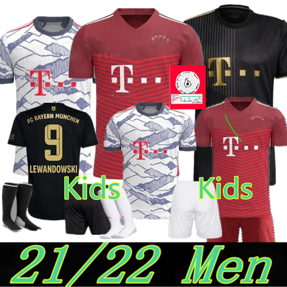 2021 2022 Bayern Munich RIBERY HUMMELS Soccer jerseys Men kids kit 21 22 VIDAL LEWANDOWSKI MULLER SANE home away 3rd child Football uniform, Black;yellow
2021 2022 Bayern Munich RIBERY HUMMELS Soccer jerseys Men kids kit 21 22 VIDAL LEWANDOWSKI MULLER SANE home away 3rd child Football uniform, Black;yellow
