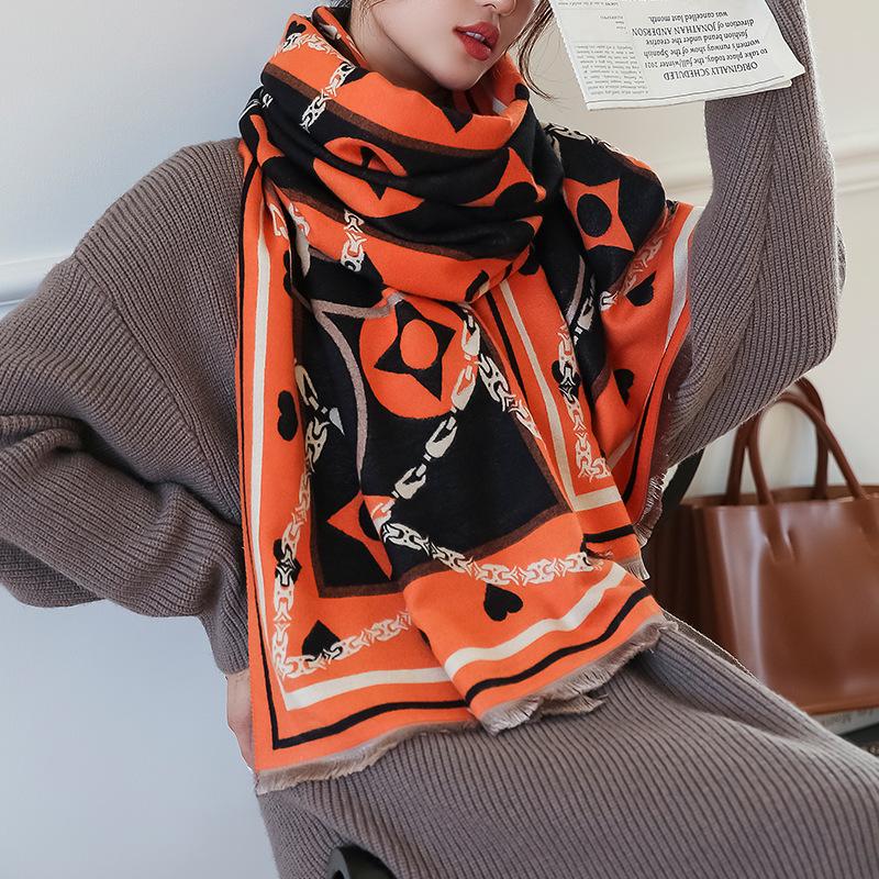 Scarves 2021 Pashmina Winter Scarf Women Cashmere Hijab Print Foulard Female Warm Thick Blanket Stoles Echarpe
Scarves 2021 Pashmina Winter Scarf Women Cashmere Hijab Print Foulard Female Warm Thick Blanket Stoles Echarpe
