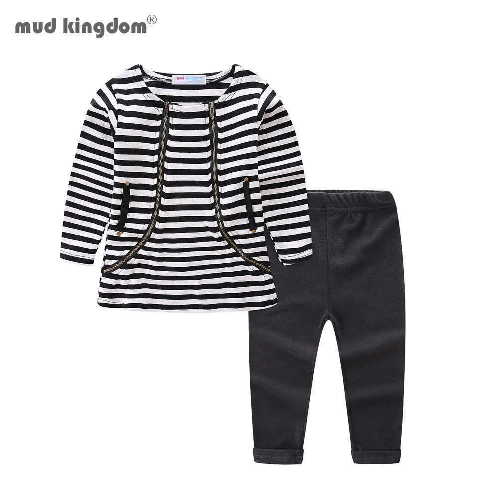 Mudkingdom Girls Outfits Long Sleeve Zipper Striped Tops Cotton Pants Sets 210615, Red
Mudkingdom Girls Outfits Long Sleeve Zipper Striped Tops Cotton Pants Sets 210615, Red