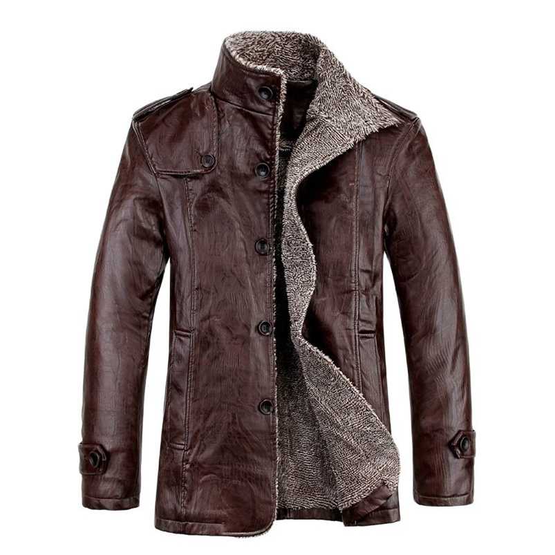 Mens Leather Jackets Classic Motorcycle Bike Cowboy PU Jacket Male Velvet Casual Coat Warm Brand Clothing Plus Size 8XL 211111, Coffee
Mens Leather Jackets Classic Motorcycle Bike Cowboy PU Jacket Male Velvet Casual Coat Warm Brand Clothing Plus Size 8XL 211111, Coffee