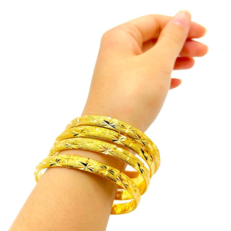 Bangle 4pcs Fashion Dubai Bracelets Jewelry Gold Color Ethiopian Bangles For Women Africa Arab Items Wholesale Wedding Gift
Bangle 4pcs Fashion Dubai Bracelets Jewelry Gold Color Ethiopian Bangles For Women Africa Arab Items Wholesale Wedding Gift