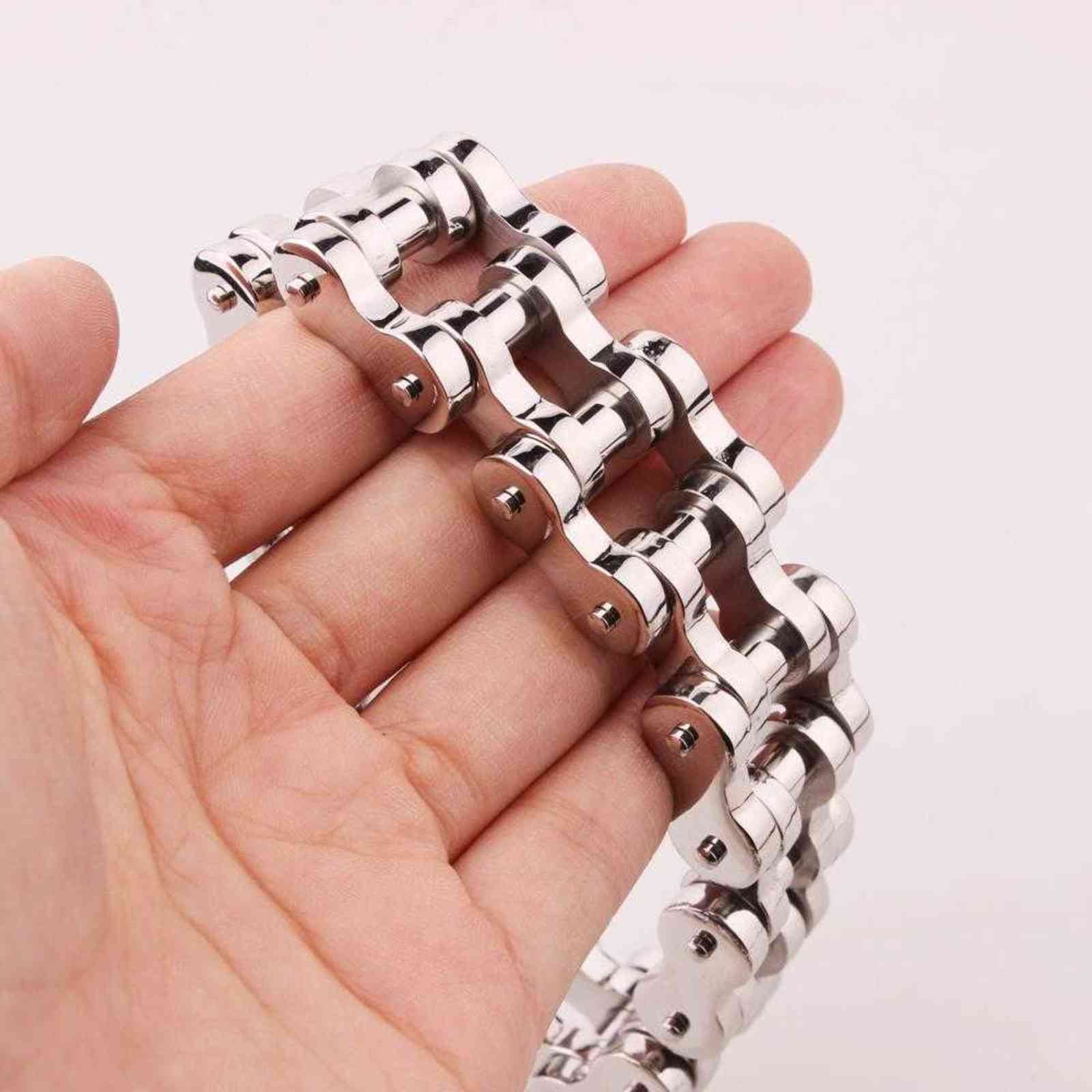 Wholesale Quality 22mm Huge Heavy 316l Stainless Steel Men's Motor Bike Chain Motorcycle Bracelet Bangle Jewelry
Wholesale Quality 22mm Huge Heavy 316l Stainless Steel Men's Motor Bike Chain Motorcycle Bracelet Bangle Jewelry