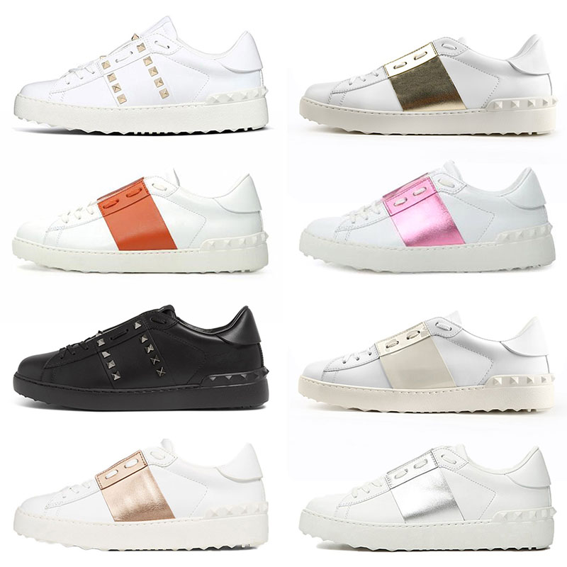 New Arrival Valentino Designer Dress Shoes For Mens Black White Green Luxury Brand Leather Spikes Orange Pink Golden Men Women Trainers Spor
New Arrival Valentino Designer Dress Shoes For Mens Black White Green Luxury Brand Leather Spikes Orange Pink Golden Men Women Trainers Spor