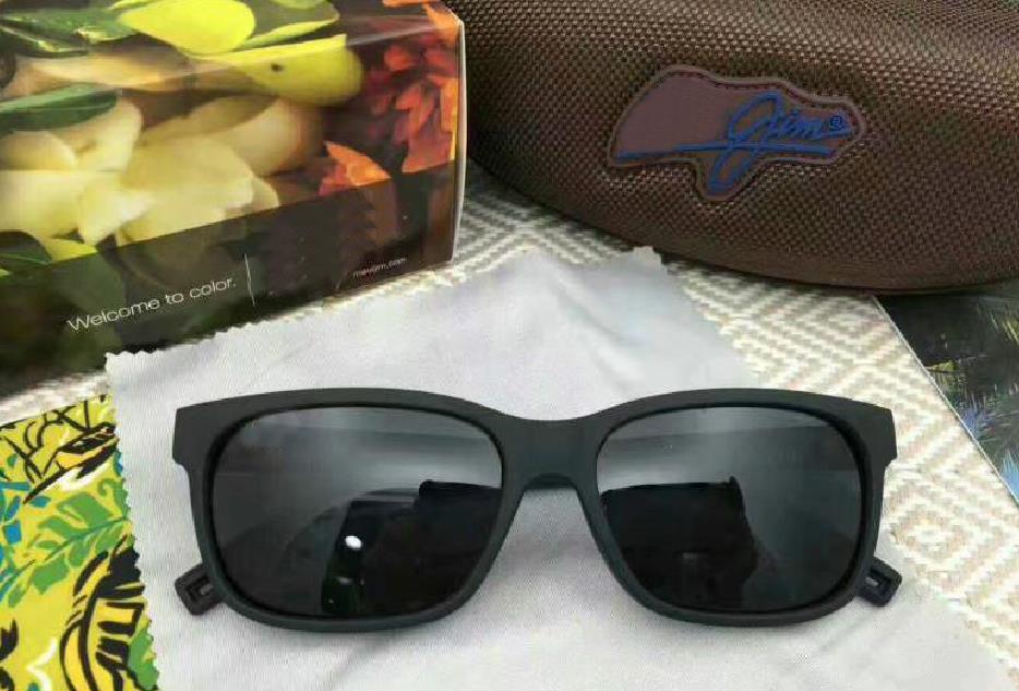 Fashion Mau1 J1m Sports Sunglasses J284 Driving Car Polarized Rimless Lenses Outdoor Super Light Glasses Buffalo Horn With Case