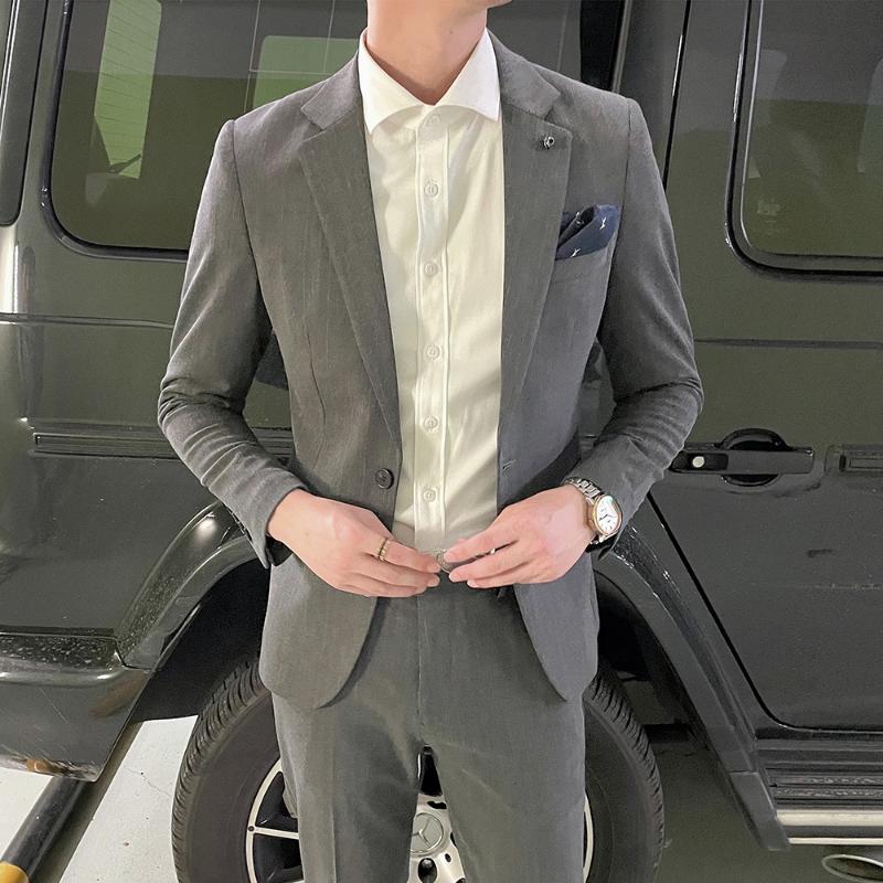 Men's Suits & Blazers 2021 Business Wedding For Men Fashion Striped Slim Fit Male Suit 2 Pcs Set Pants Office Social Clothing, Black
Men's Suits & Blazers 2021 Business Wedding For Men Fashion Striped Slim Fit Male Suit 2 Pcs Set Pants Office Social Clothing, Black