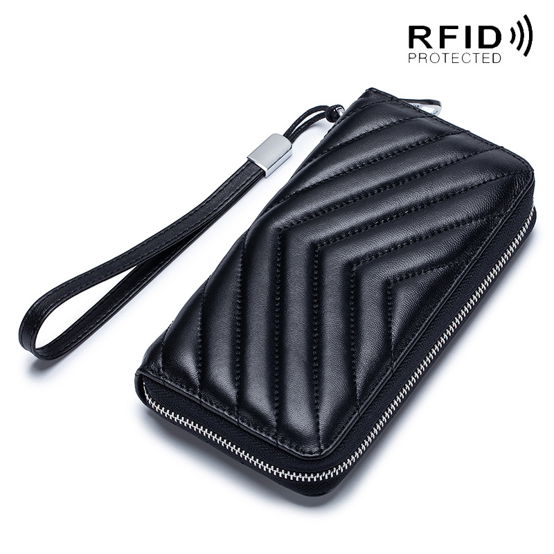 Zipper Wallet Japanese Style Genuine Leather Wallet Women Business Card Holder Purse RFID Blocking Long Wallets Female, Black 01
Zipper Wallet Japanese Style Genuine Leather Wallet Women Business Card Holder Purse RFID Blocking Long Wallets Female, Black 01