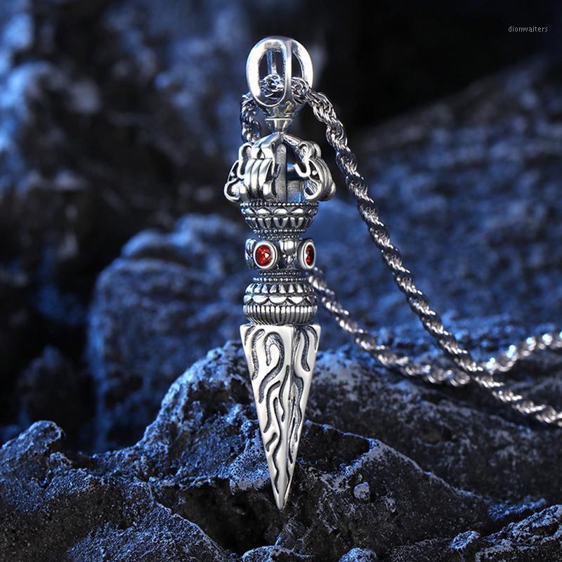 Falling Magic Pestle Vajra Pendant Silver Necklace Men Tide Natal Year Men's Talisman Chains
Falling Magic Pestle Vajra Pendant Silver Necklace Men Tide Natal Year Men's Talisman Chains