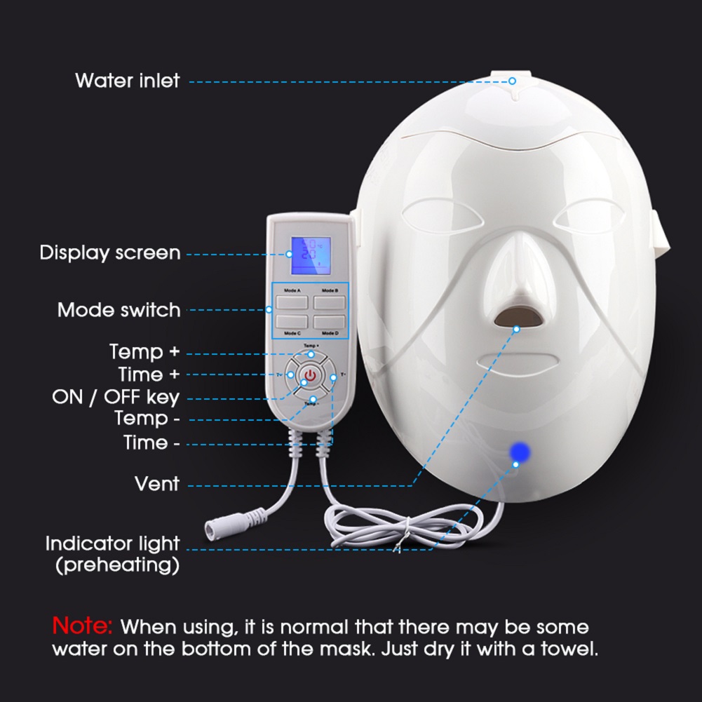 New Professional Nano-lonic Steam Mask Face Moisturizing Nano Mist Facial Steamer Mask Facial Sauna Skin Mask