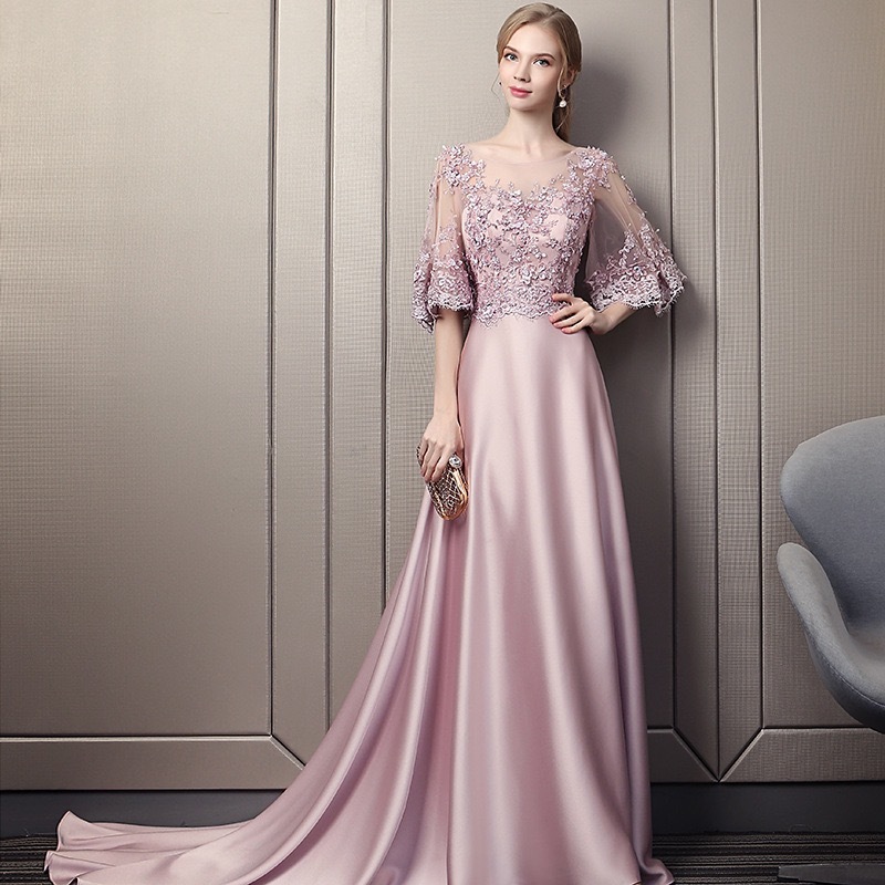 Evening Dress 2020 Luxury Pearls Flowers Satin Mother Of The Bride Dresses Bean Paste Color Halfboard Wedding Mother Dresses, Custom color
Evening Dress 2020 Luxury Pearls Flowers Satin Mother Of The Bride Dresses Bean Paste Color Halfboard Wedding Mother Dresses, Custom color