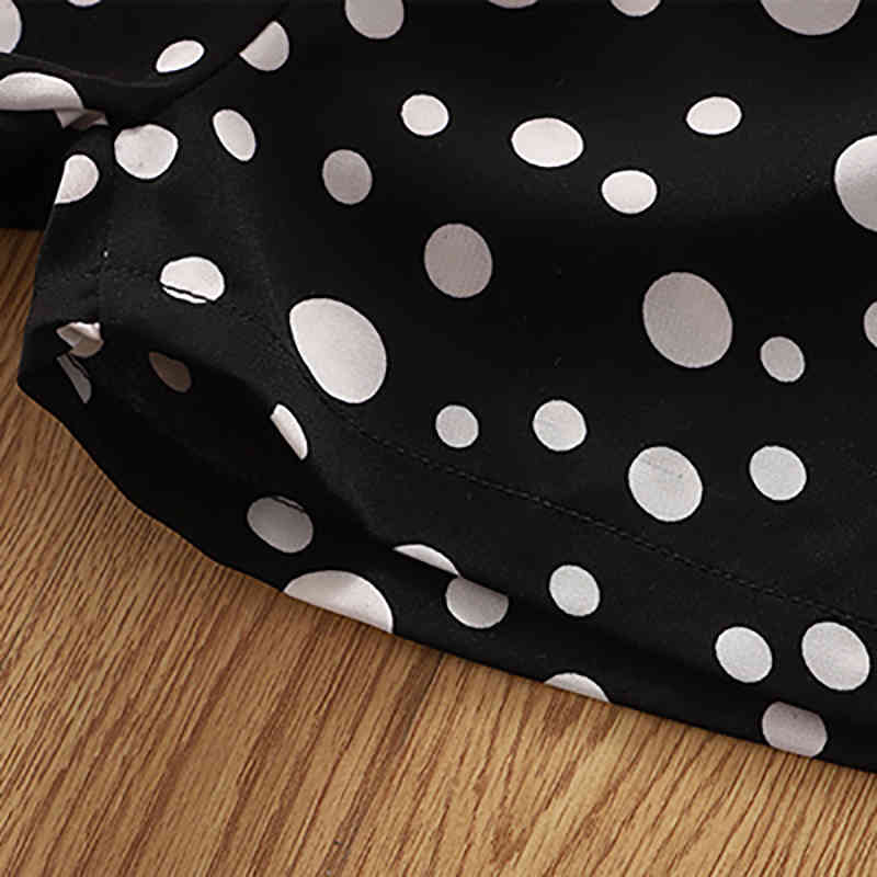 Summer Girls Clothing Sets Suspenders Polka Dot Print Top + Shorts Fashion Children's 2-Piece 2-6Y 210515
