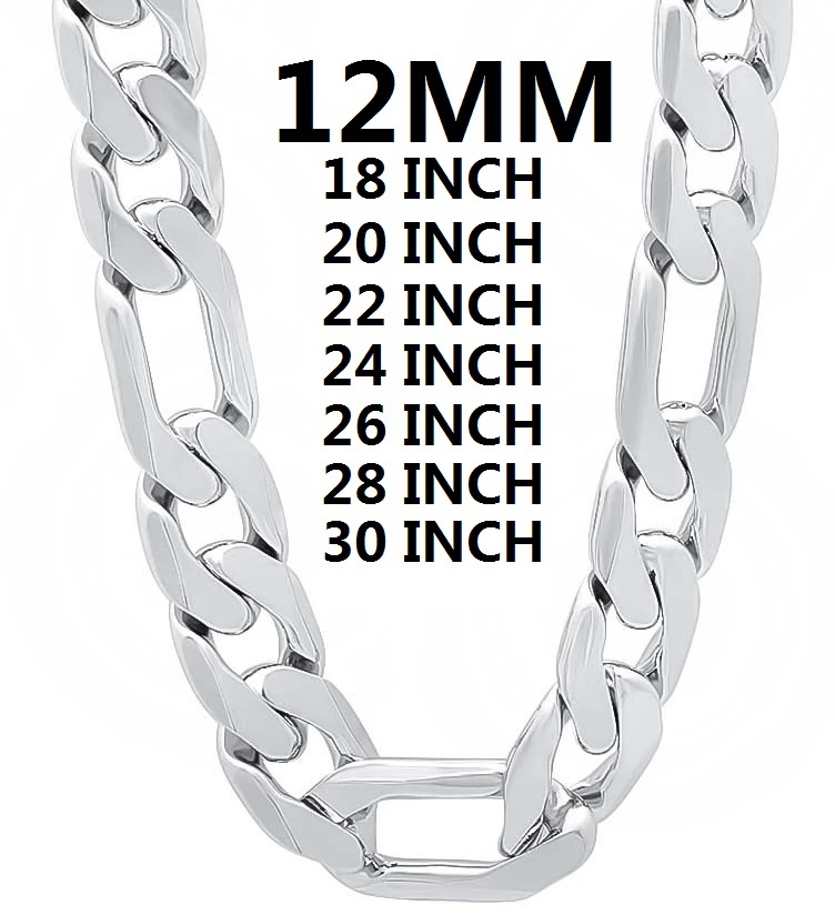 solid 925 Sterling Silver necklace for men classic 12MM Cuban chain 18-30 inches Charm high quality Fashion jewelry wedding
solid 925 Sterling Silver necklace for men classic 12MM Cuban chain 18-30 inches Charm high quality Fashion jewelry wedding