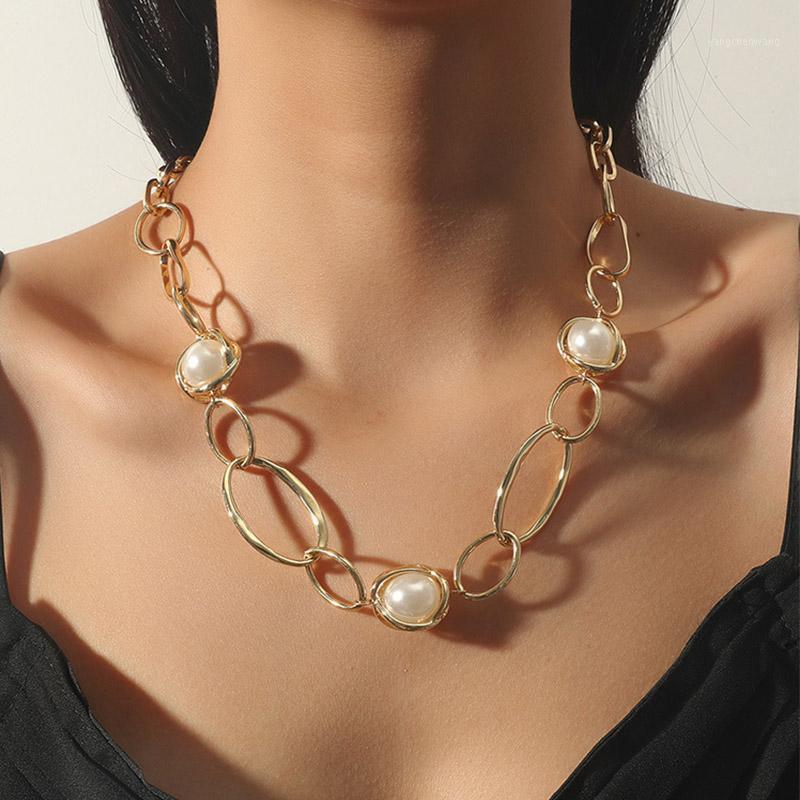 Chains Fashion Ladies Necklace Single Layer Round Chain Stitching Pearl Pendant Short Necklaces Choker Gold Women Party Gifts Jewelry
Chains Fashion Ladies Necklace Single Layer Round Chain Stitching Pearl Pendant Short Necklaces Choker Gold Women Party Gifts Jewelry