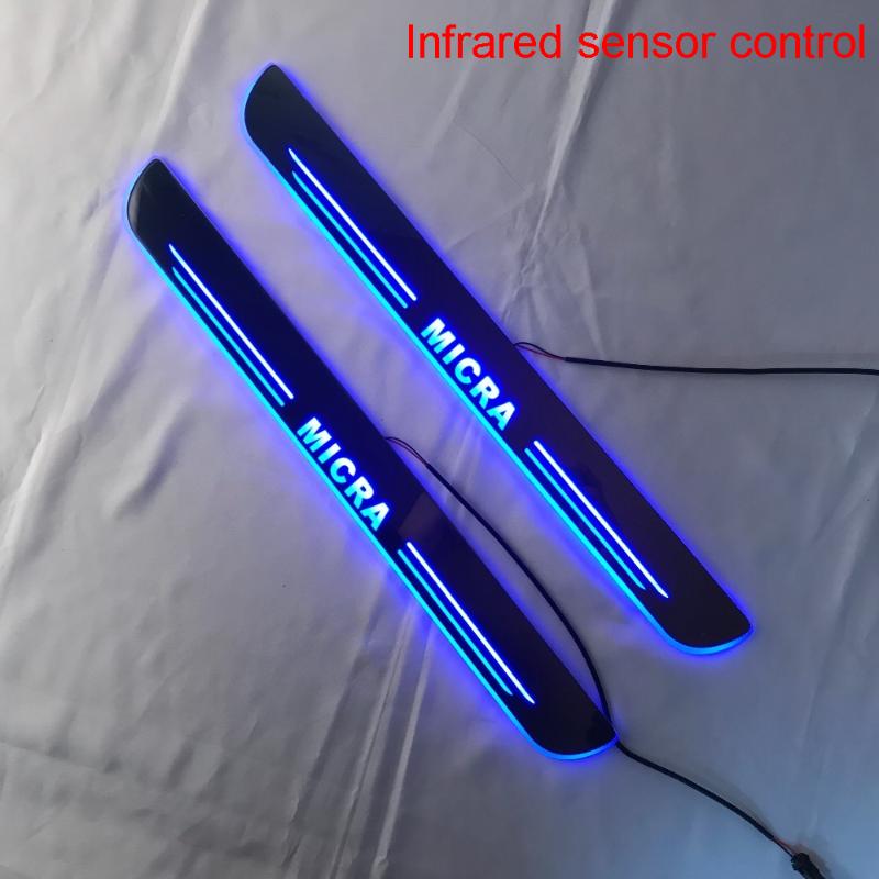 Infrared Sensor Control Led Door Sill Plate Strip Welcome Light Threshold Guard Protectors For Micra Interior&External Lights 
Infrared Sensor Control Led Door Sill Plate Strip Welcome Light Threshold Guard Protectors For Micra Interior&External Lights