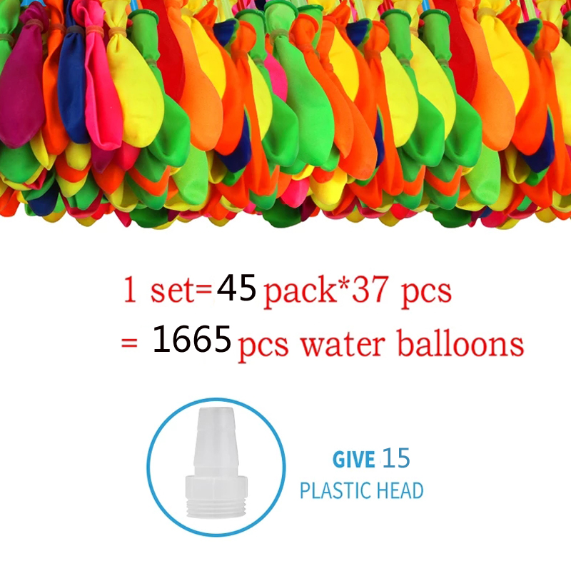1665Pcs Water Bomb Balloons Summer Play Fast Water War Swimming Pool Game Water Balloon Kids Outdoor Beach Toy Gift Water-filled Balloon prt
1665Pcs Water Bomb Balloons Summer Play Fast Water War Swimming Pool Game Water Balloon Kids Outdoor Beach Toy Gift Water-filled Balloon prt