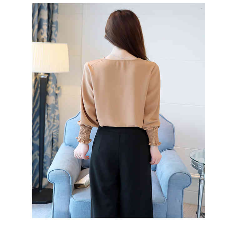 Fall Fashion Casual Women Blouses Shirts Lady Long Sleeve Loose Sexy Bow Tie Top Bottoming Shirt 0720 30 210506