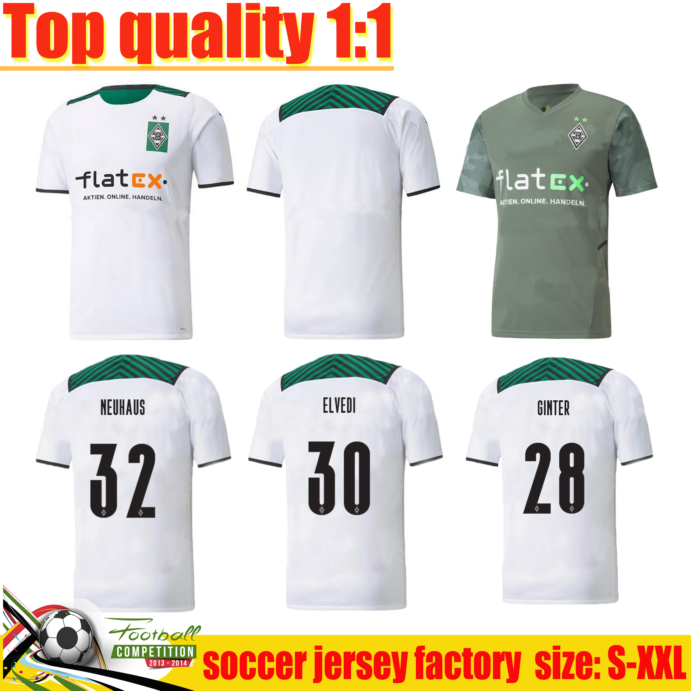 21/22 Borussia Monchengladbach soccer Jerseys 2021 2022 home away Gladbach STINDL ELVEDI PLEA ZAKARIA NEUHAUS GINTER THURAM EMBOLO men fooot, Black;yellow
21/22 Borussia Monchengladbach soccer Jerseys 2021 2022 home away Gladbach STINDL ELVEDI PLEA ZAKARIA NEUHAUS GINTER THURAM EMBOLO men fooot, Black;yellow