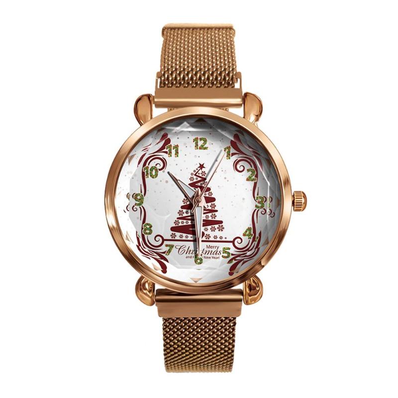 Wristwatches MISSKY Lady Women Watches Merry Christmas Quartz Watch X-mas Tree Fashion Mesh Alloy Band Analog Female Wristwatch, Gold
Wristwatches MISSKY Lady Women Watches Merry Christmas Quartz Watch X-mas Tree Fashion Mesh Alloy Band Analog Female Wristwatch, Gold