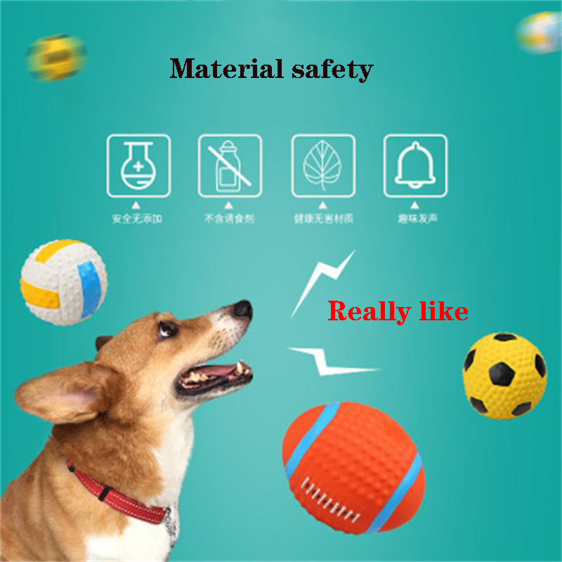 Pet Dog Toy Interactive Rubber Balls Pet Dog Cat Puppy Chew Toys Ball Teeth Chew Toys Tooth Cleaning Balls Food
