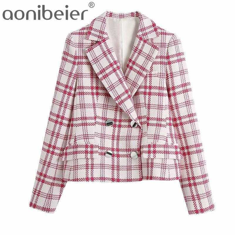 Spring Summer Women Two Piece Oufits Double Breasted Straight Blazer and High Waist Mini Skirt Office Lady Plaid Sets 210604, 02
Spring Summer Women Two Piece Oufits Double Breasted Straight Blazer and High Waist Mini Skirt Office Lady Plaid Sets 210604, 02