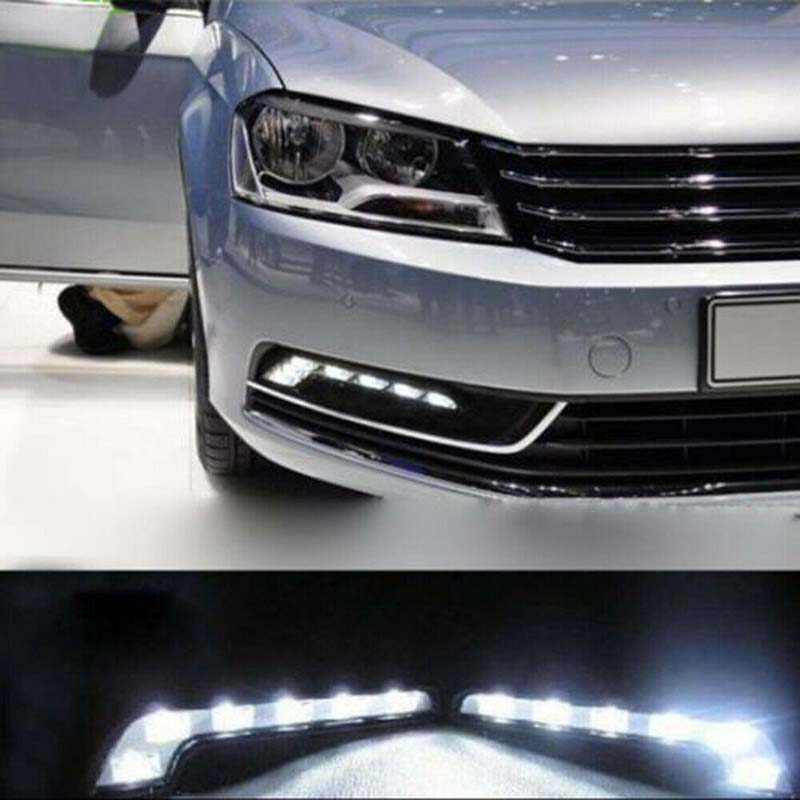 Vehicle Lights 12V L Shaped Driving Lamp Daytime Running Fog Light Durable Waterproof Car LED Lamps 1 Pair