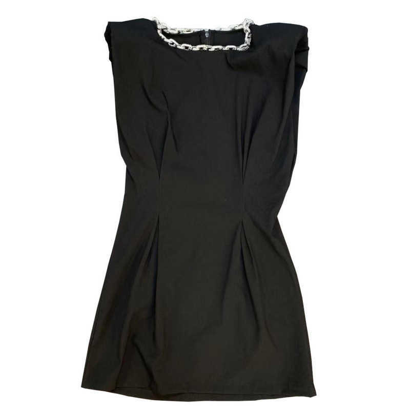 DEAT Women Dress Fashion Short Sleeveless A-line Dress For Women Spring Summer Fashion Ladies HR324 210709