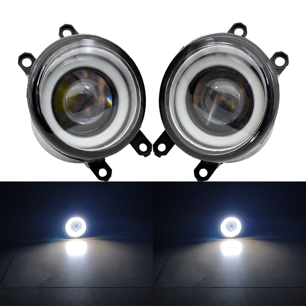 for Toyota Sienna 2009-2013 2016-2018 fog light LED DRL Car Accessories headlights Styling Lens Angel Eye high quality