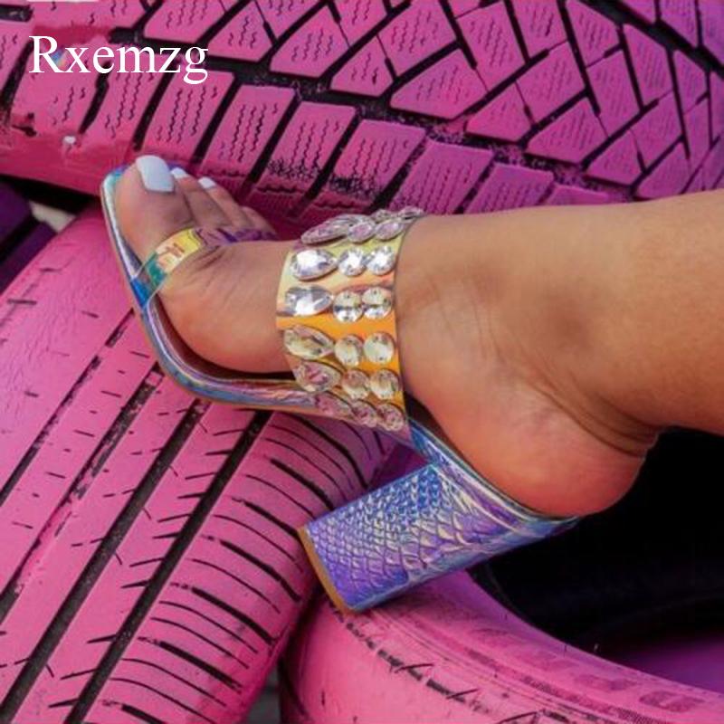 Slippers Rxemzg Open Toe High Heels Mules Fashion Women Rhinestones Crystal Slides Snake Print Outdoor Chunky Summer Shoes Woman, Black
Slippers Rxemzg Open Toe High Heels Mules Fashion Women Rhinestones Crystal Slides Snake Print Outdoor Chunky Summer Shoes Woman, Black