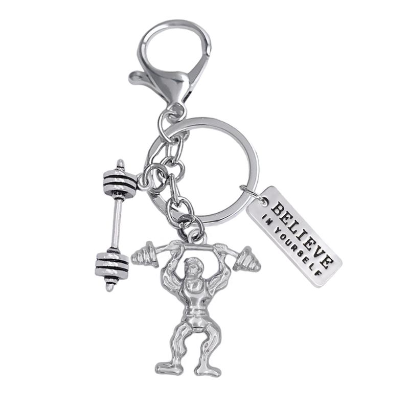Keychains Hip-hop Style Fitness Enthusiasts Car Key Ring Pendant Kettle Bell Barbell Metal Keychain
Keychains Hip-hop Style Fitness Enthusiasts Car Key Ring Pendant Kettle Bell Barbell Metal Keychain