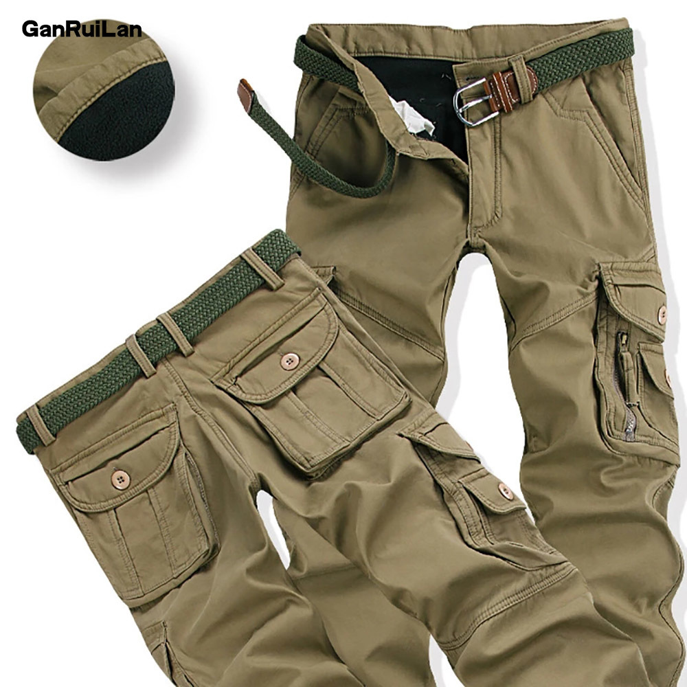 Style Mens Winter Pants Thick Warm Cargo Pants Casual Fleece Pockets Fur Trouser Fashion Loose Baggy Joger Worker Male B0862 210518, Khaki02 no belt
Style Mens Winter Pants Thick Warm Cargo Pants Casual Fleece Pockets Fur Trouser Fashion Loose Baggy Joger Worker Male B0862 210518, Khaki02 no belt
