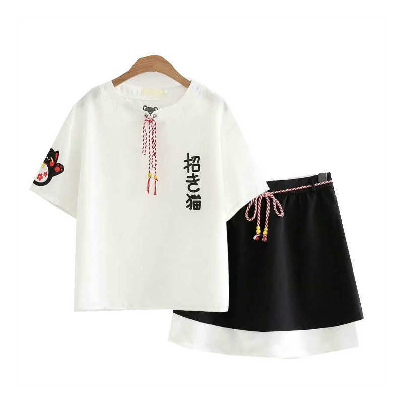 MERRY PRETTY Women Sets Cartoon Embroidery Short Sleeve Cotton T Shirt Mini Skirt Two Piece Set Elastic Waist Lace Up S-XL 210526, White t shirt
MERRY PRETTY Women Sets Cartoon Embroidery Short Sleeve Cotton T Shirt Mini Skirt Two Piece Set Elastic Waist Lace Up S-XL 210526, White t shirt