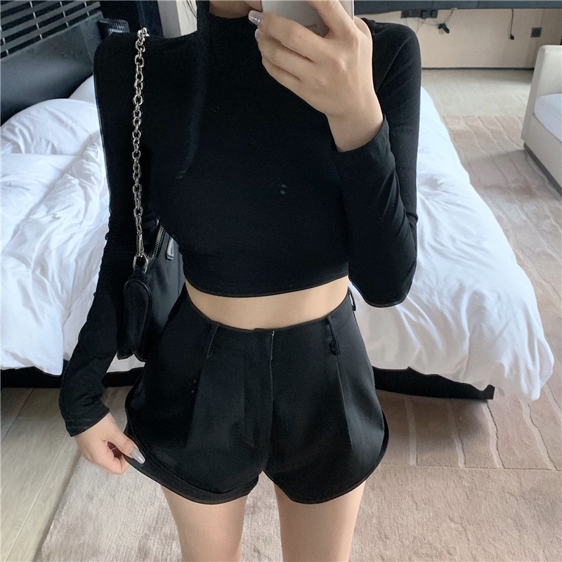 Spring Summer Tops Shirts Long Sleeve Cotton Casual Solid Women Blouses Cross Bandage Backless Sexy Corset Top 12849 210508