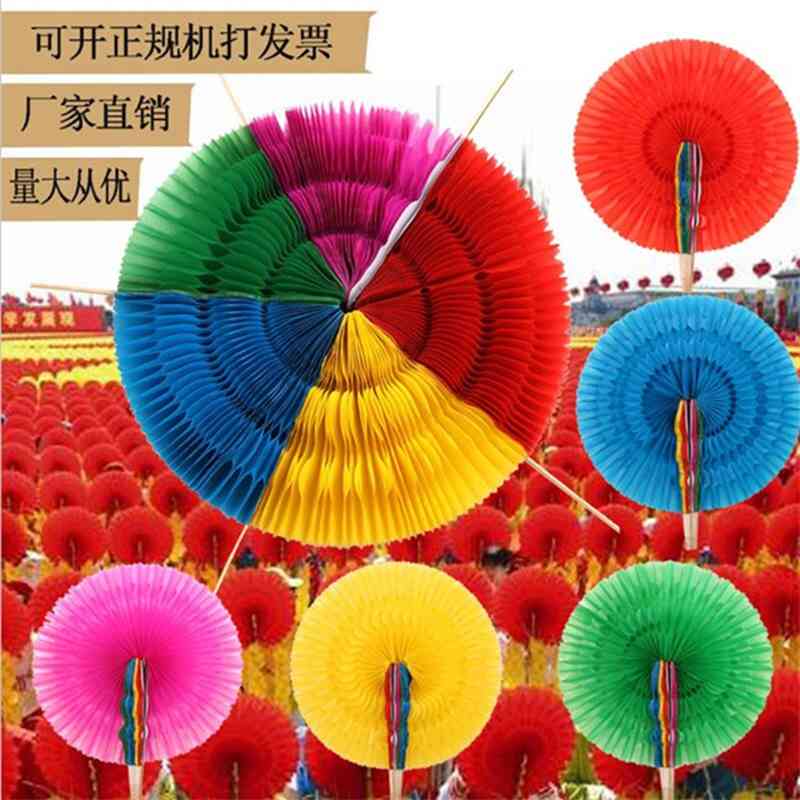 Handspring large-scale performance sports meeting opening ceremony cheer props school gymnastics color changing fan
Handspring large-scale performance sports meeting opening ceremony cheer props school gymnastics color changing fan