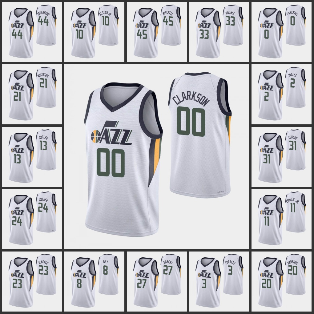Utah Jazz''Men Donovan Mitchell Bojan Bogdanovic Rudy Gobert Joe Ingles Mike Conley Jr. Rudy Gay 2022 75th Anniversary Custom White Jersey
Utah Jazz''Men Donovan Mitchell Bojan Bogdanovic Rudy Gobert Joe Ingles Mike Conley Jr. Rudy Gay 2022 75th Anniversary Custom White Jersey