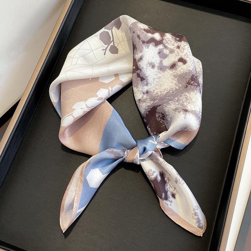 Scarves 2022 Square 100% Silk Scarf Print Flower Foulard Femme Elegant Women's Wrap Handkerchief Bandana Bag Accessories, Blue;gray
Scarves 2022 Square 100% Silk Scarf Print Flower Foulard Femme Elegant Women's Wrap Handkerchief Bandana Bag Accessories, Blue;gray