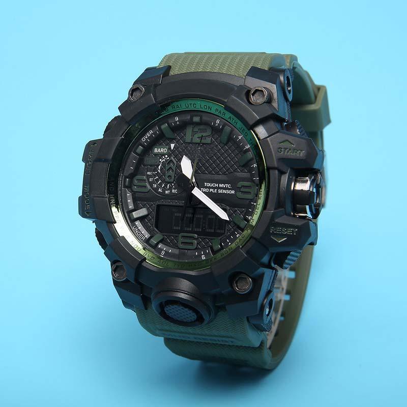 GWG1000 men's sports digital watch waterproof and shockproof LED dual display world time PU belt
GWG1000 men's sports digital watch waterproof and shockproof LED dual display world time PU belt