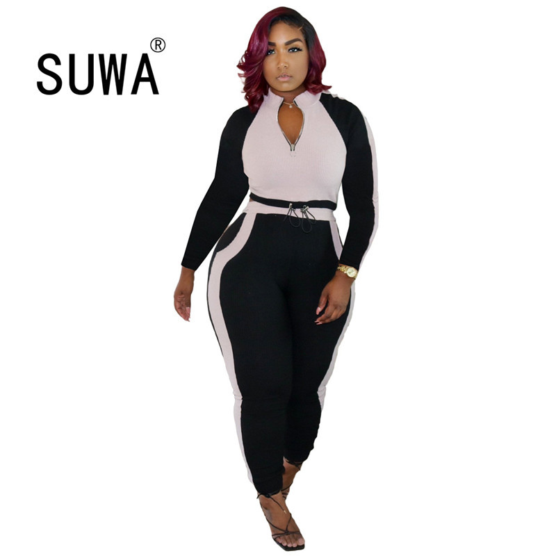 Young Sweet Sexy Lady Casual 2-Pieces Outfits Zipper Short Tops Long Pouches Pants Set Patchwork Comfortable Soft Sets 210525, Royal blue
Young Sweet Sexy Lady Casual 2-Pieces Outfits Zipper Short Tops Long Pouches Pants Set Patchwork Comfortable Soft Sets 210525, Royal blue