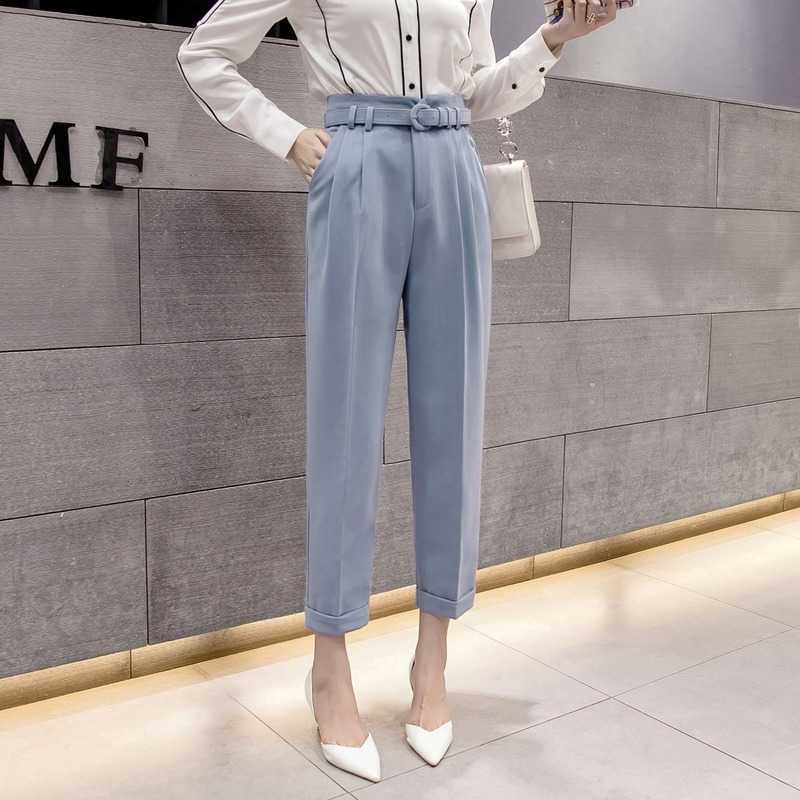 Spring and Autumn Women's High-quality Office Straight-leg Pants Professional Nine-point 210527
Spring and Autumn Women's High-quality Office Straight-leg Pants Professional Nine-point 210527