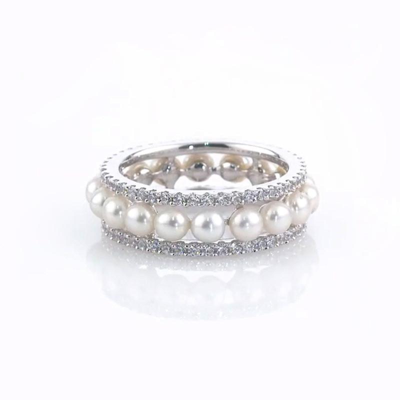Cluster Rings + Luxury Double Circles Sterling Silver Ring Micro Pave Cubic Zirconia Pearl Charm Knuckle Circle For Women Wedding Jewelry
Cluster Rings + Luxury Double Circles Sterling Silver Ring Micro Pave Cubic Zirconia Pearl Charm Knuckle Circle For Women Wedding Jewelry