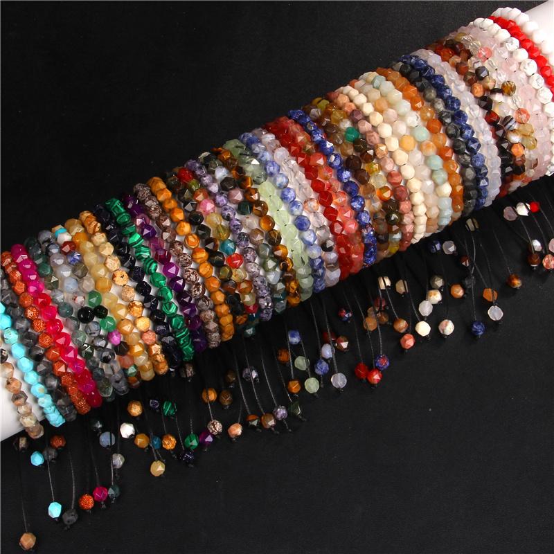 Beaded, Strands 41 Types Adjustable Faceted Gems Beads Bracelet Natural Agates Jaspers Stone Bracelets Men Women Jewelry Yoga Reiki Bangle G
Beaded, Strands 41 Types Adjustable Faceted Gems Beads Bracelet Natural Agates Jaspers Stone Bracelets Men Women Jewelry Yoga Reiki Bangle G