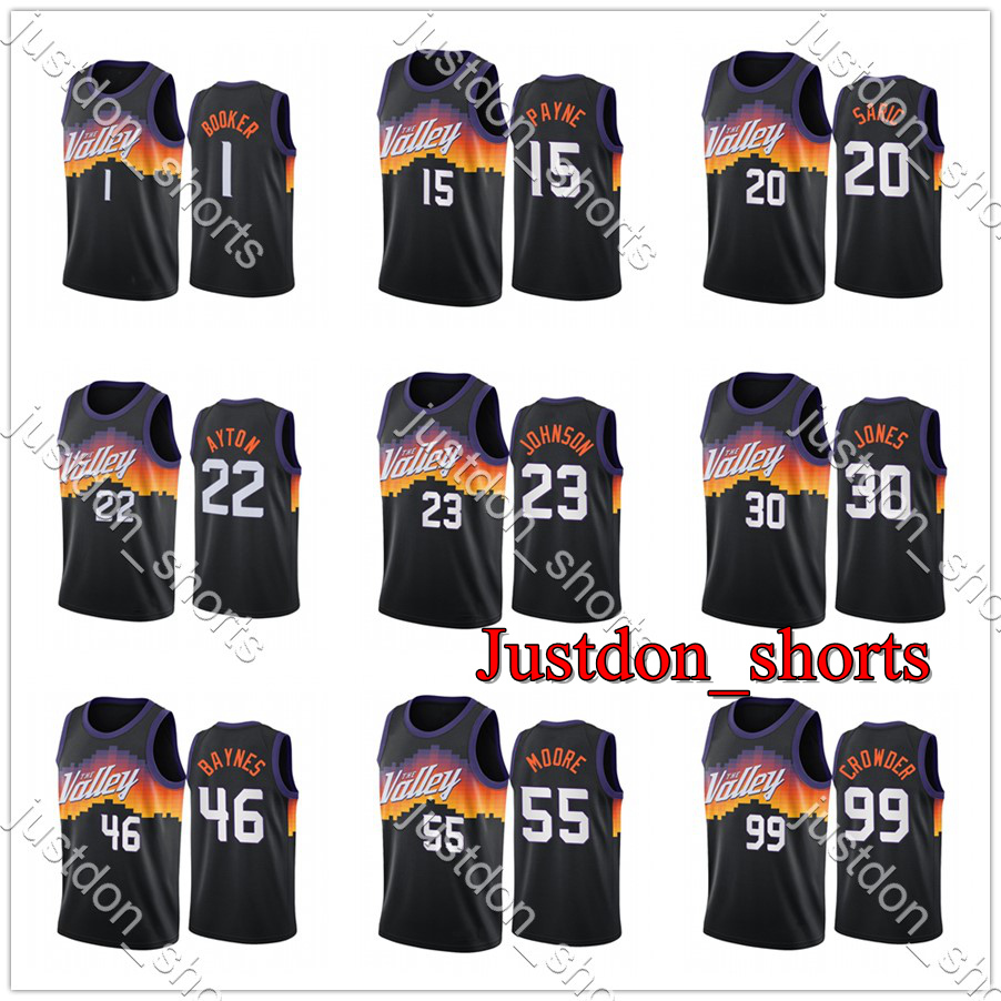 Mens News Devin Booker 1 Johnson 23 Crowder 99 Baynes 46 Moore 55 Ayton 22 Jones 30 Payne 20 Hot Press City New Edition Basketball Jerseys, Black;red
Mens News Devin Booker 1 Johnson 23 Crowder 99 Baynes 46 Moore 55 Ayton 22 Jones 30 Payne 20 Hot Press City New Edition Basketball Jerseys, Black;red