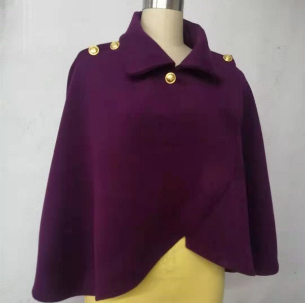 2021 Autumn/winter Pure Color Fashion Wool Blends Ponchos Shoulder Clasp Womens Short Cape Coat Cloak Gothic Shawl Cardigang
2021 Autumn/winter Pure Color Fashion Wool Blends Ponchos Shoulder Clasp Womens Short Cape Coat Cloak Gothic Shawl Cardigang