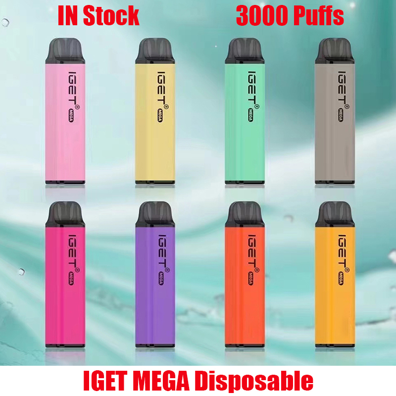 Original IGET Mega Disposable Pod Device Kit E-cigarette 3000 Puffs Prefilled Cartridge Battery Vape Stick Pen VS Shion King Plus Max XXL Authentic
Original IGET Mega Disposable Pod Device Kit E-cigarette 3000 Puffs Prefilled Cartridge Battery Vape Stick Pen VS Shion King Plus Max XXL Authentic