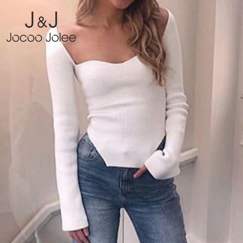 Jocoo Jolee Full Sleeve Elastic High Waist Sexy Knitted Sweater Autumn Women cashmere sqaure collar Jumpers Pullover 210518, White
Jocoo Jolee Full Sleeve Elastic High Waist Sexy Knitted Sweater Autumn Women cashmere sqaure collar Jumpers Pullover 210518, White