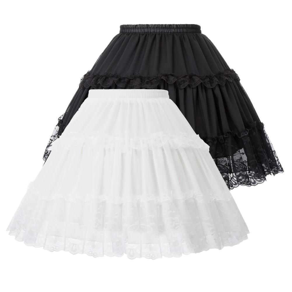 Women's Lolita Skirts Crinoline Petticoat Evening Party Underskirt Vintage Elastic Waist 2-Loop Ruffles Swing Black Gothic Skirt 210708, Style 1livory
Women's Lolita Skirts Crinoline Petticoat Evening Party Underskirt Vintage Elastic Waist 2-Loop Ruffles Swing Black Gothic Skirt 210708, Style 1livory
