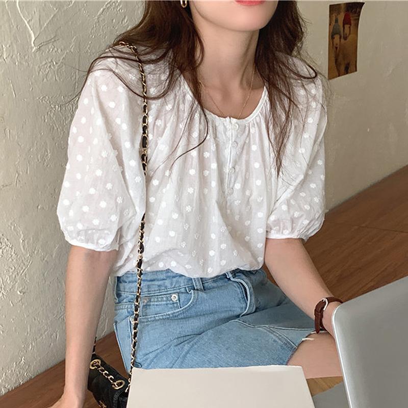 Women's Blouses & Shirts BETHQUENOY Chemise Femme Vintage Poleras Mujer Embroidery Summer Kawaii Clothes For Women O-Neck Bluzka Damska, White
Women's Blouses & Shirts BETHQUENOY Chemise Femme Vintage Poleras Mujer Embroidery Summer Kawaii Clothes For Women O-Neck Bluzka Damska, White