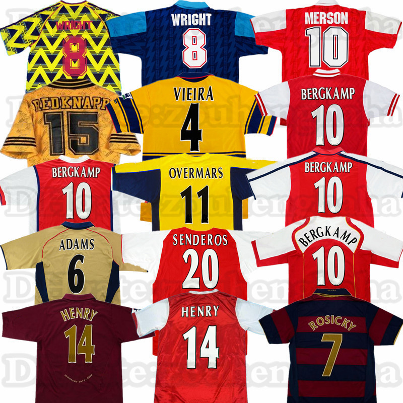Retro BERGKAMP HENRY Classic Soccer Jersey 1982 83 86 88 89 90 91 92 93 94 95 96 97 HIGHBURY Ancient Football shirt, Black;yellow
Retro BERGKAMP HENRY Classic Soccer Jersey 1982 83 86 88 89 90 91 92 93 94 95 96 97 HIGHBURY Ancient Football shirt, Black;yellow